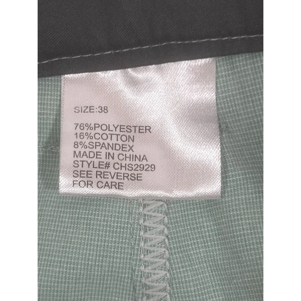 Rising Tide Mens Cargo Shorts 38 Green Stretch Utility Casual Outdoor